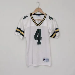 Vintage Champion Green Bay Packers Brett Favre Jersey - White - Size Youth M