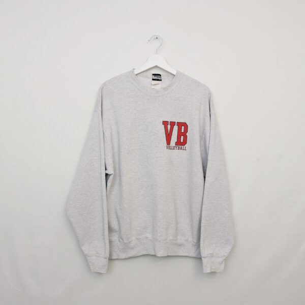 Vintage Eastbay Sports Collection Vb Volleyball Sweatshirt - Grey - Men’s Large