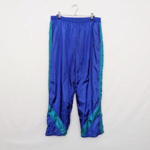 Vintage Etirel Shell Track Pants - Mens Large - Blue/teal
