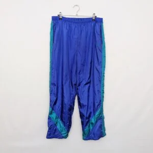 Vintage Etirel Shell Track Pants - Mens Large - Blue/teal