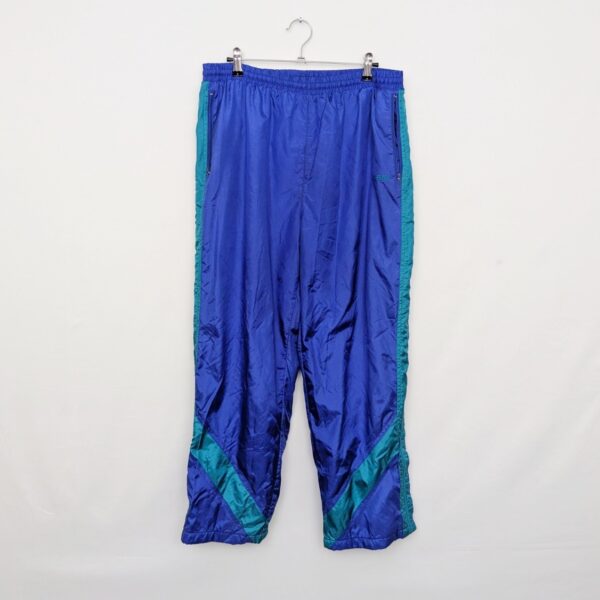 Vintage Etirel Shell Track Pants - Mens Large - Blue/teal