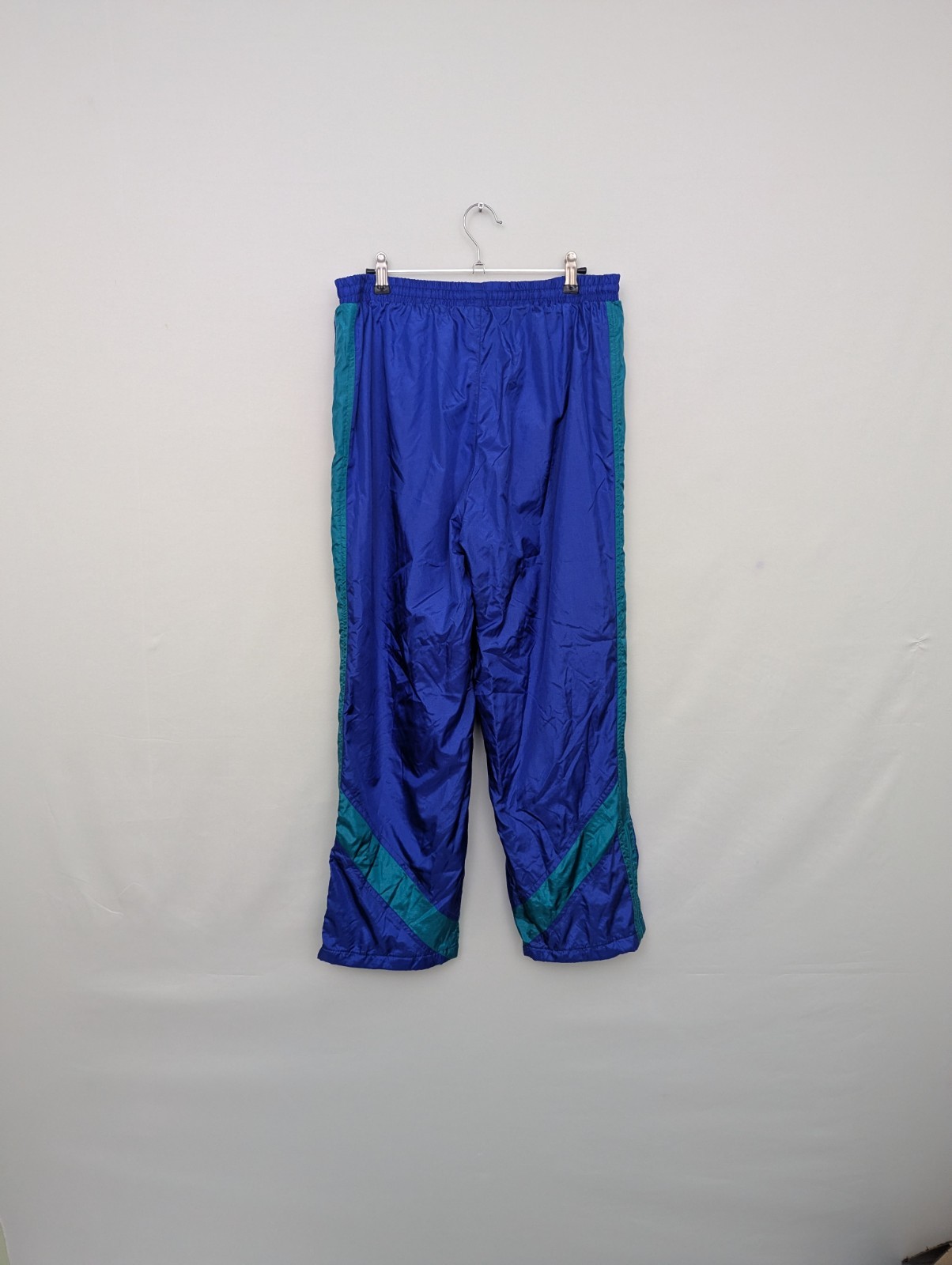 Vintage Etirel Shell Track Pants - Mens Large - Blue/teal