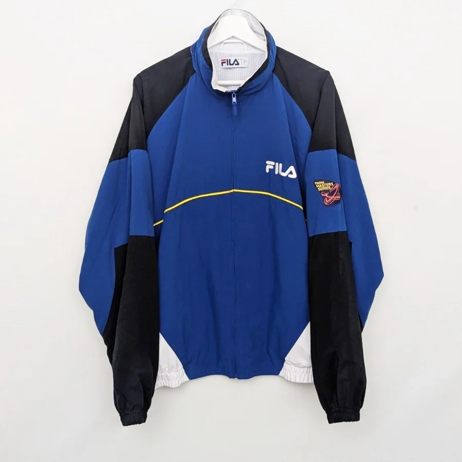 Vintage Fila Tennis Masters Series Track Jacket - Mens Large - Blue