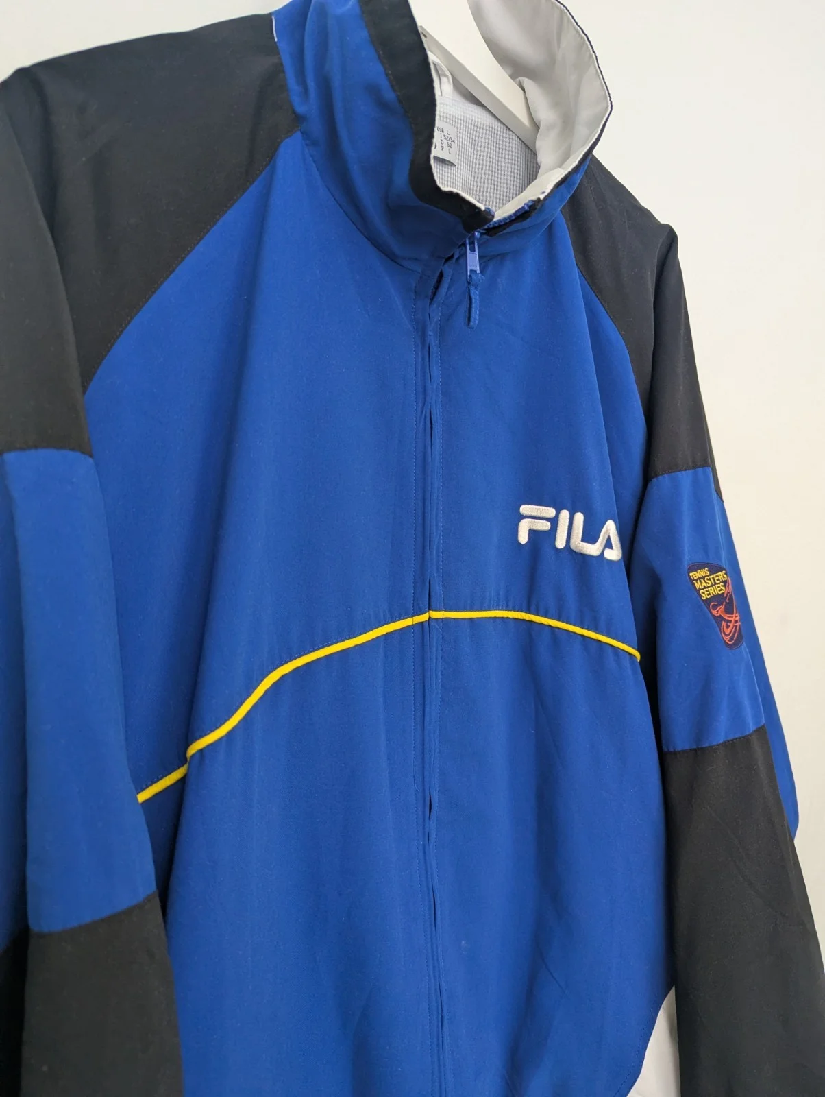 Vintage Fila Tennis Masters Series Track Jacket - Mens Large - Blue