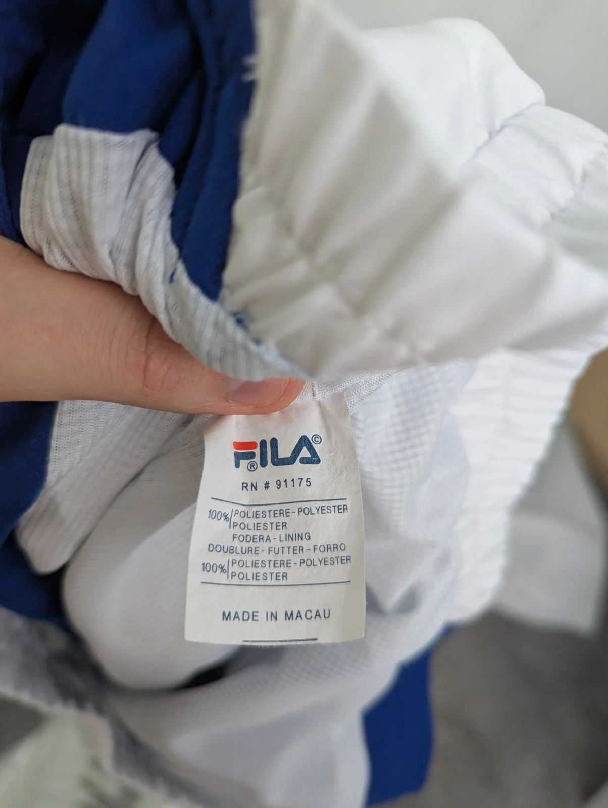 Vintage Fila Tennis Masters Series Track Jacket - Mens Large - Blue