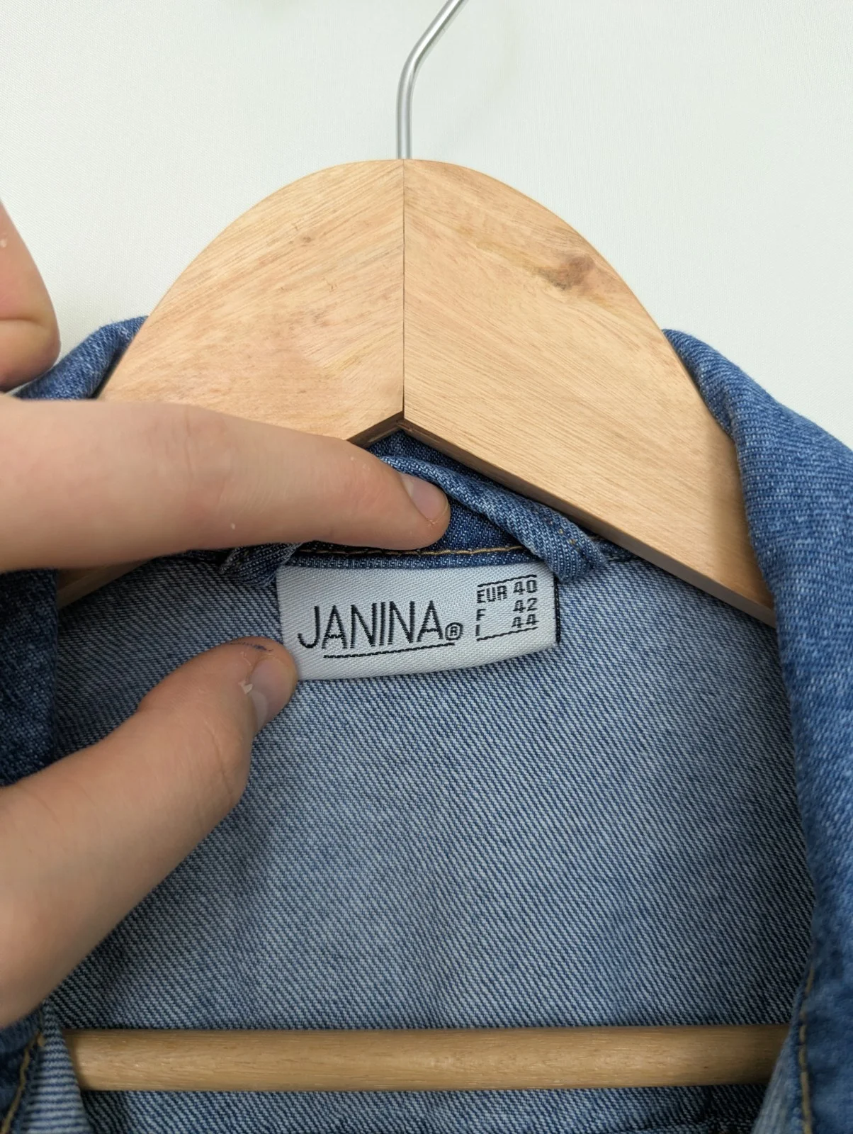 Vintage Janina Denim Jacket - Women’s Size L - Blue - Y2k