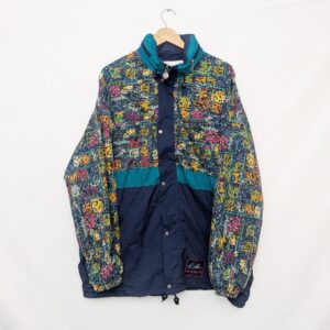 Vintage Jeantex Abstract Print Windbreaker Jacket – Early 90s – Size L
