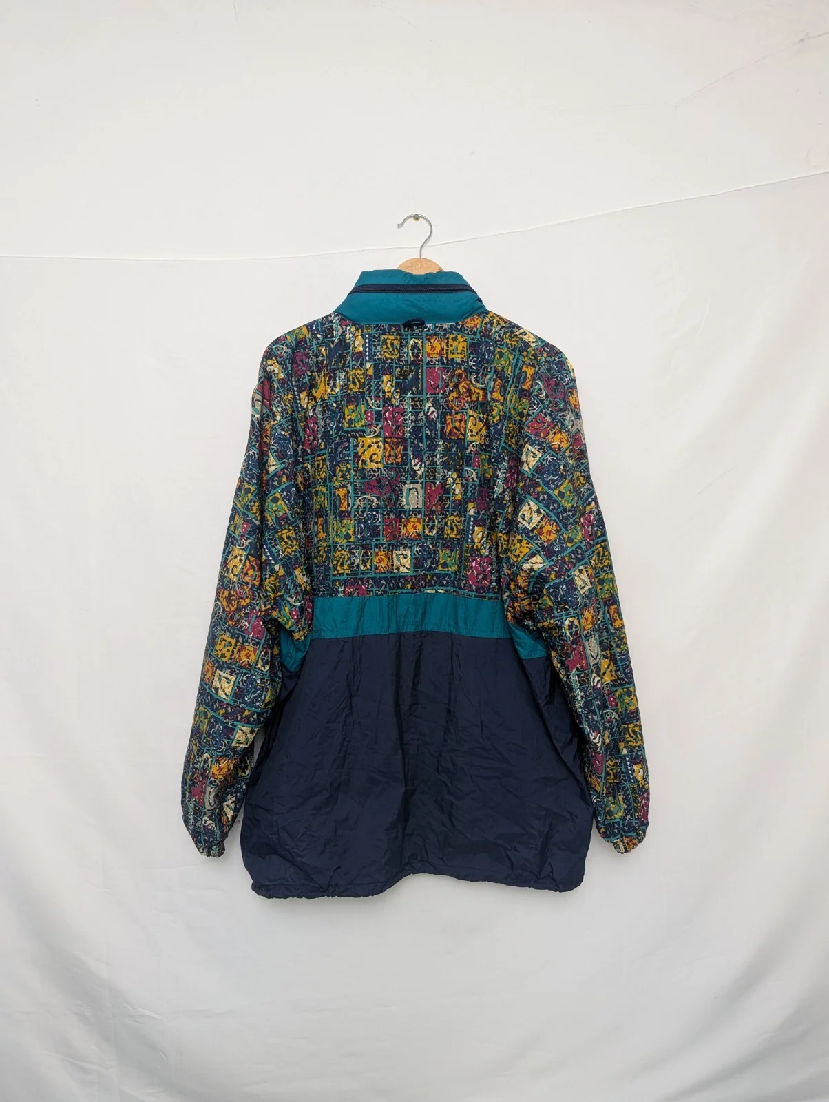 Vintage Jeantex Abstract Print Windbreaker Jacket – Early 90s – Size L