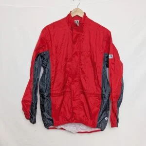Vintage Jeantex Cycling Windbreaker – Red/grey – Men’s Medium – 1990s/2000s