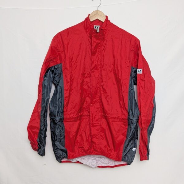 Vintage Jeantex Cycling Windbreaker – Red/grey – Men’s Medium – 1990s/2000s