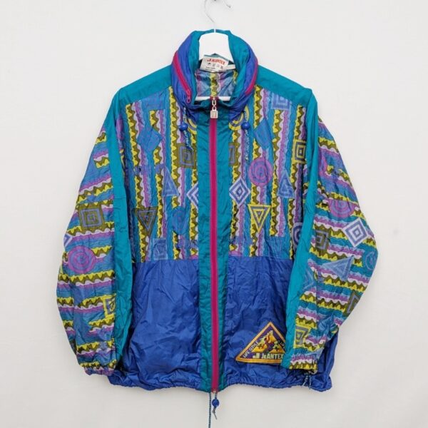 Vintage Jeantex Packable Windbreaker Jacket - Blue/teal - Men’s M