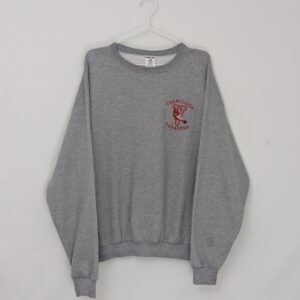 Vintage Jerzees Vermillion Tanagers Sweatshirt - Grey Crewneck - Size L