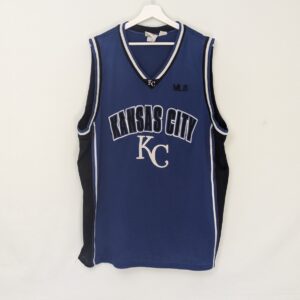 Vintage Kansas City Royals Mesh Jersey Vest - Blue - Size Xl