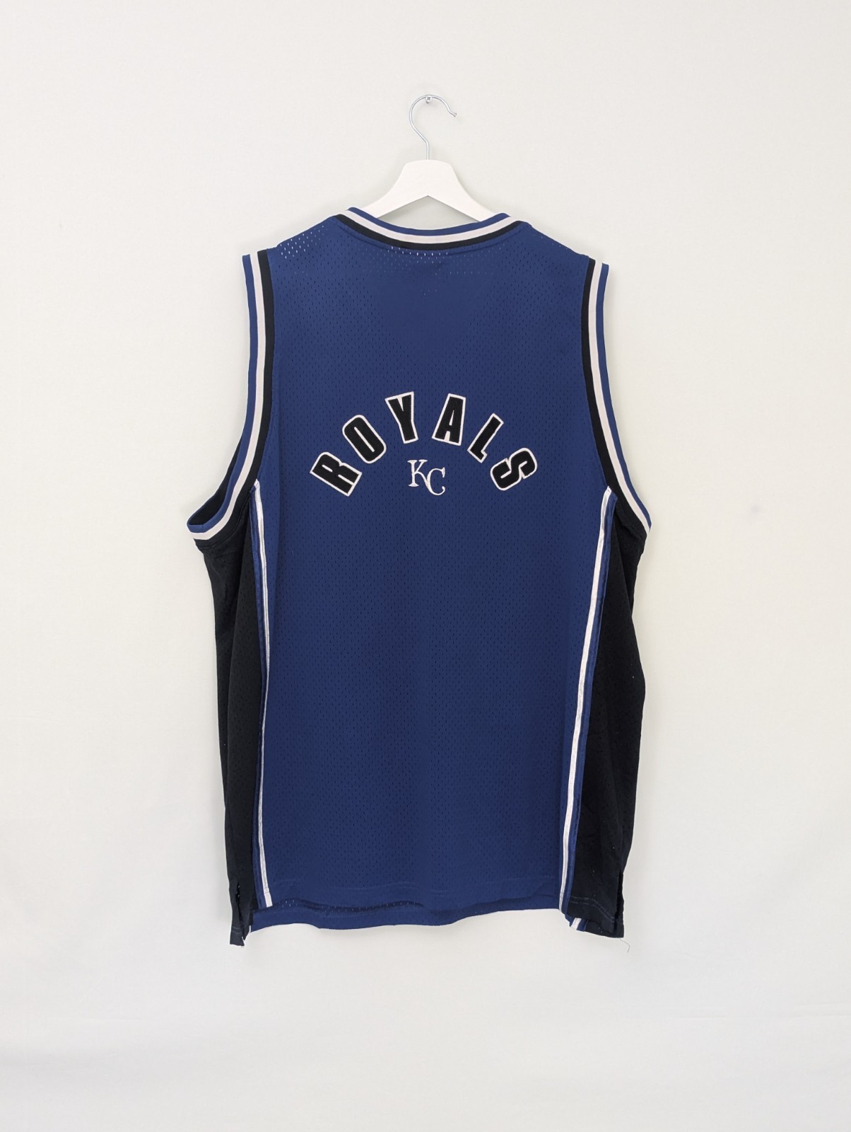 Vintage Kansas City Royals Mesh Jersey Vest - Blue - Size Xl