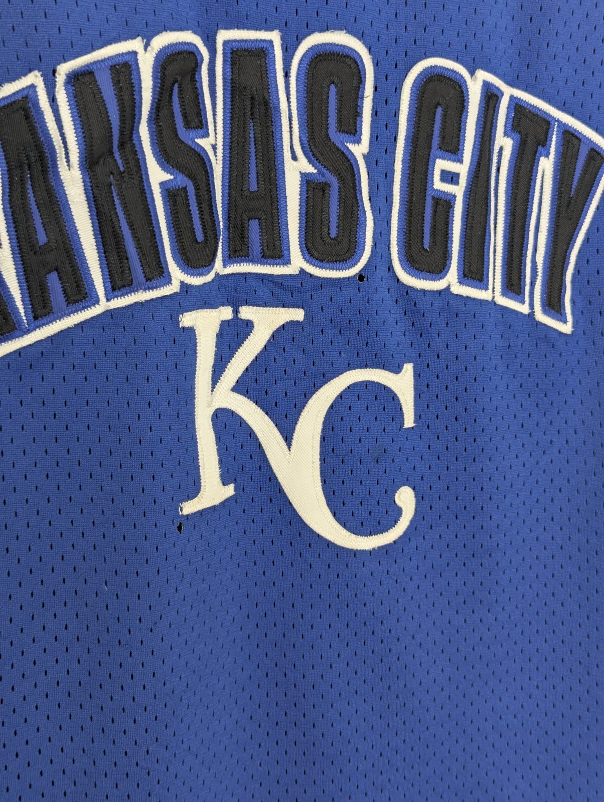 Vintage Kansas City Royals Mesh Jersey Vest - Blue - Size Xl
