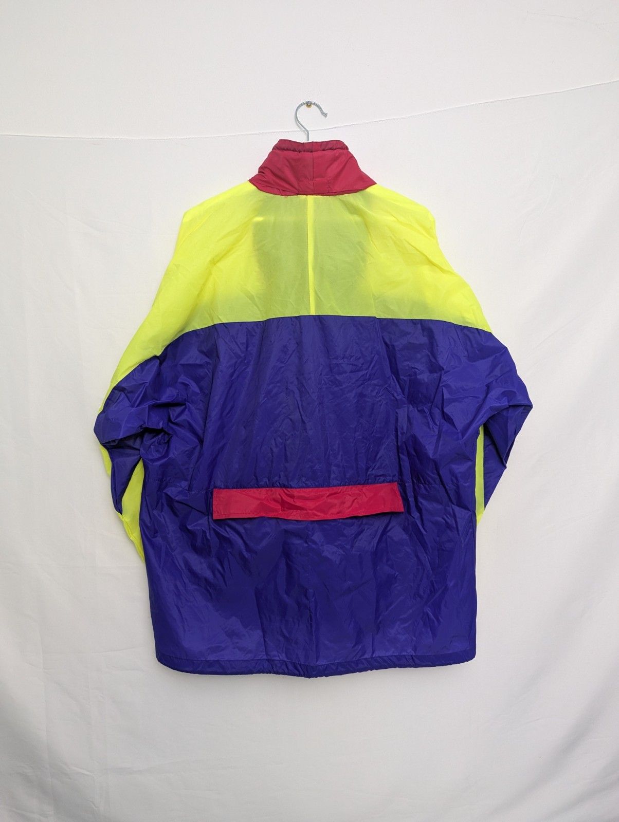 Vintage K-way International Windbreaker – Xl – 80s/90s Neon Colourblock – Rare