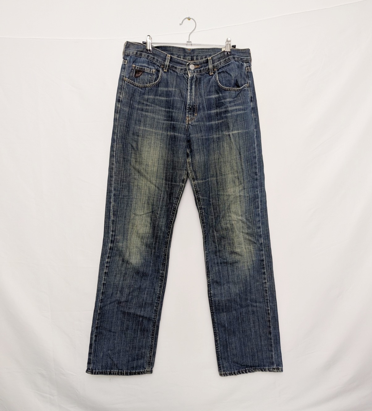 Vintage Lois Jeans – Men’s W33 L33 – Mid-2000s – Straight Leg – Faded Blue Denim