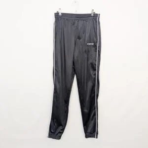 Vintage Lotto Black Lightweight Track Pants - Size Medium - Elastic Waist