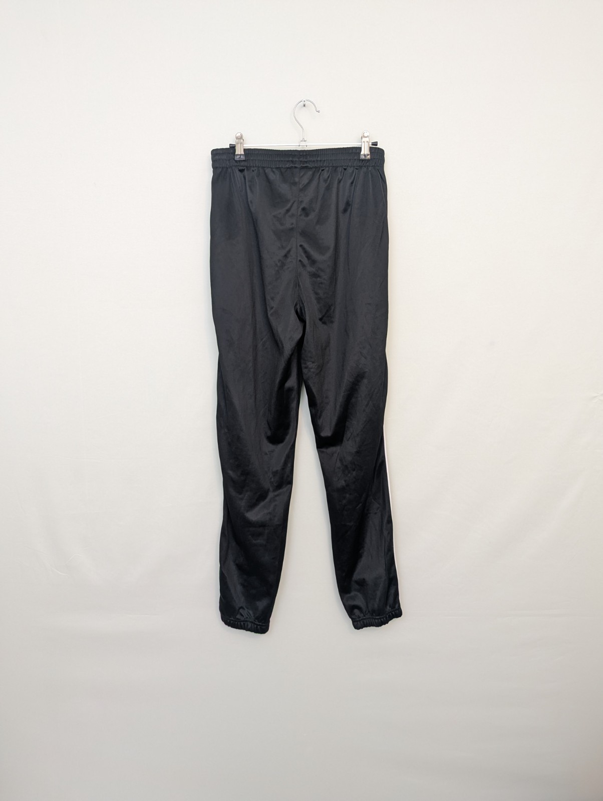 Vintage Lotto Black Lightweight Track Pants - Size Medium - Elastic Waist