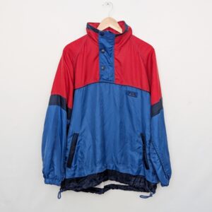 Vintage Marcel Clair Cup 7667 Anorak Windbreaker - Red/blue - Size Small