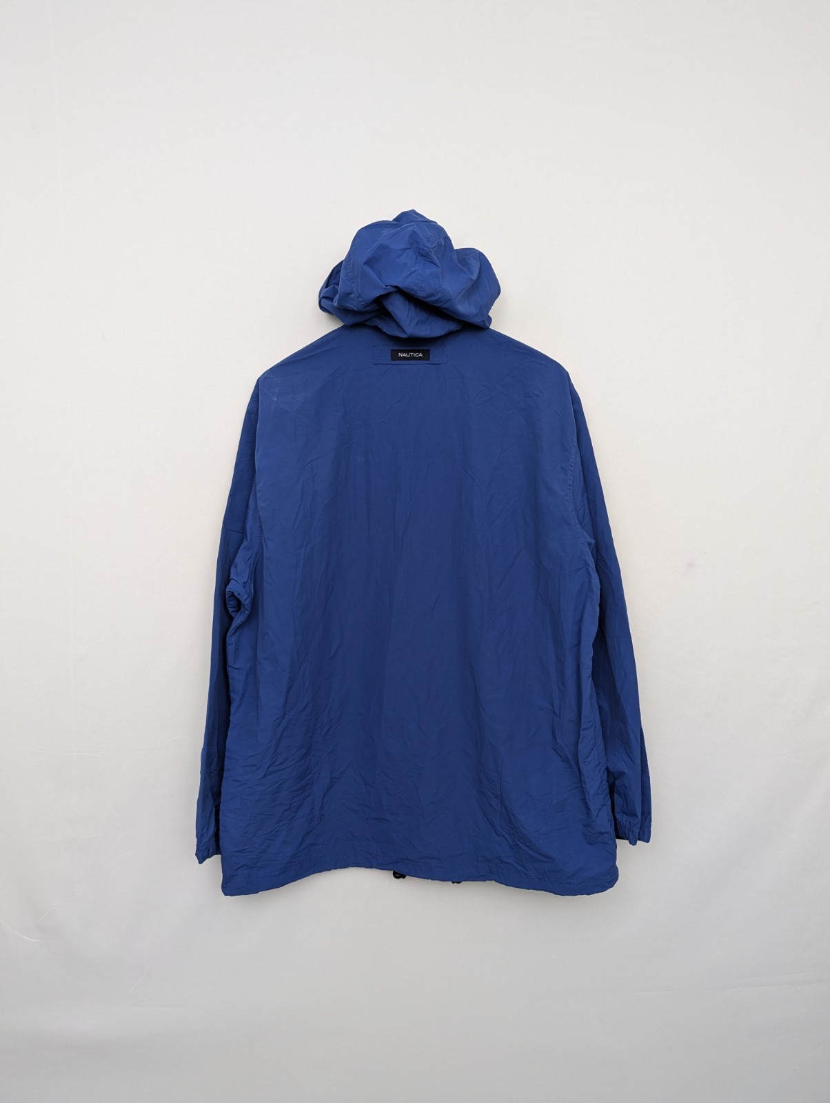 Vintage Nautica Ns-83 Sailing Jacket - Blue - Hooded Windbreaker - Size M