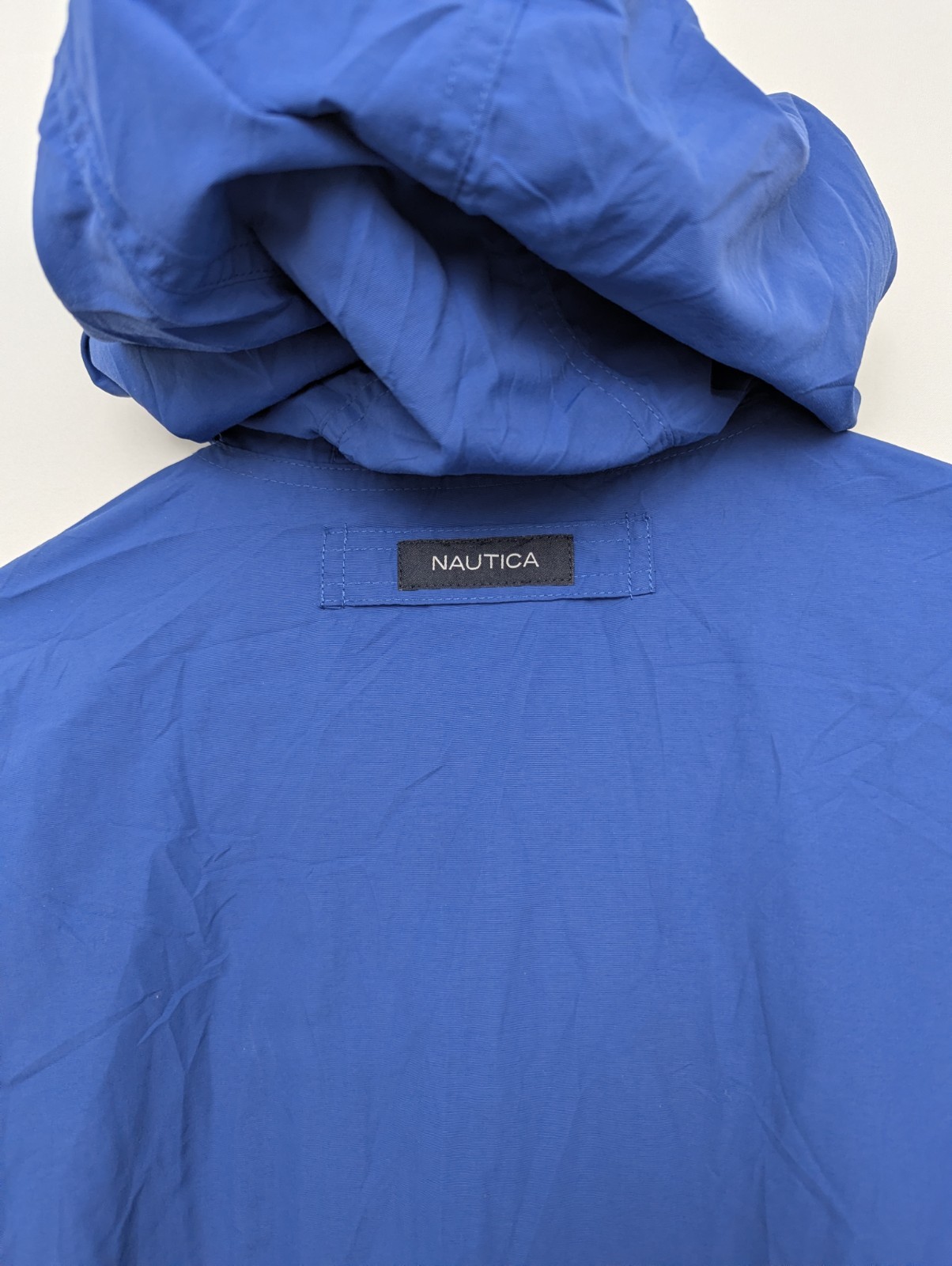 Vintage Nautica Ns-83 Sailing Jacket - Blue - Hooded Windbreaker - Size M