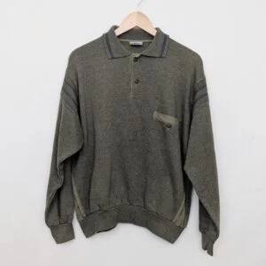 Vintage New Fast Polo Sweatshirt - Green - Men’s Large 52/54