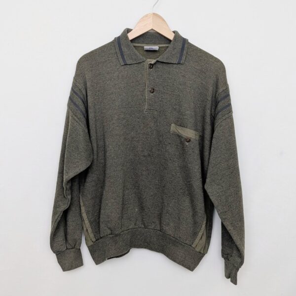 Vintage New Fast Polo Sweatshirt - Green - Men’s Large 52/54