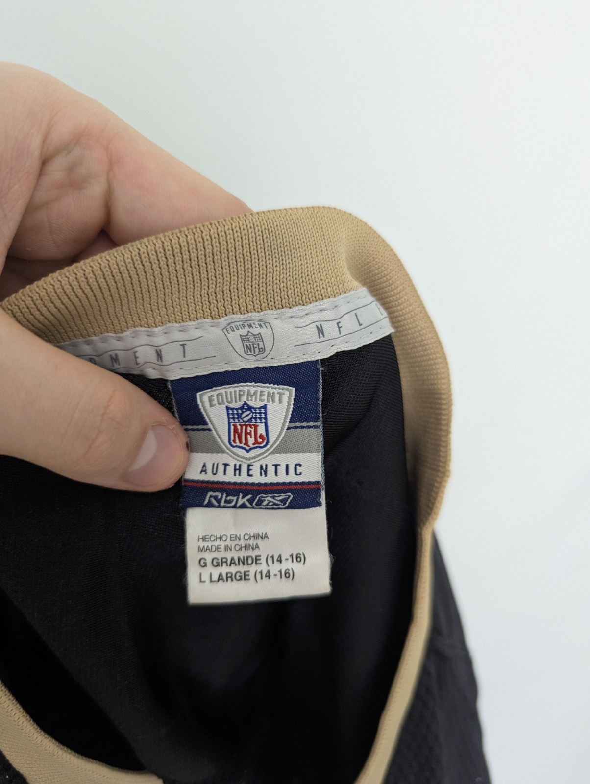 Vintage Nfl Saints Reggie Bush #25 Jersey - Black/gold - Reebok - Youth Size L