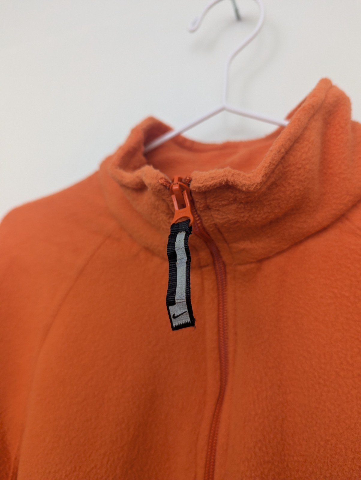 Vintage Nike 1/4 Zip Fleece Pullover - Orange - Men’s Large - Y2k