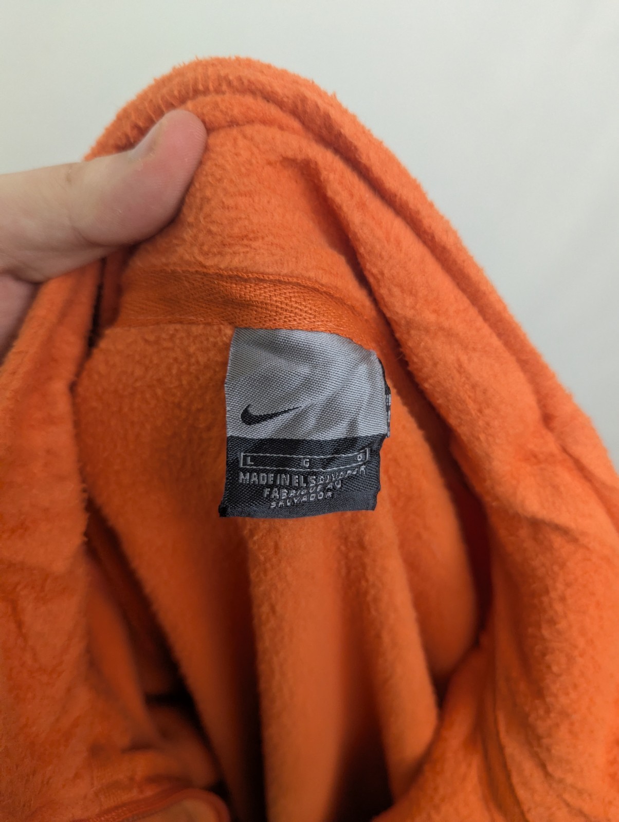 Vintage Nike 1/4 Zip Fleece Pullover - Orange - Men’s Large - Y2k