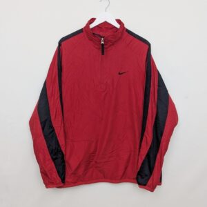 Vintage Nike Half Zip Windbreaker - Red - Men’s Xl