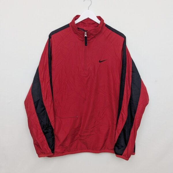 Vintage Nike Half Zip Windbreaker - Red - Men’s Xl