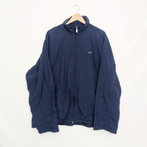Vintage Nike Navy Windbreaker Jacket – Size Xl – Early 2000s