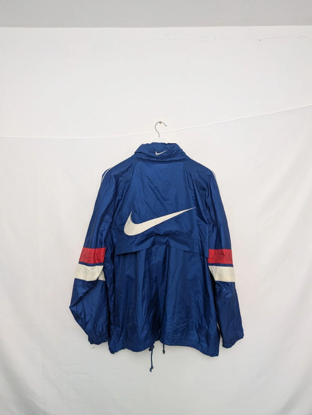 Vintage Nike Premier Windbreaker Jacket - Men’s Large - Blue - Big Swoosh