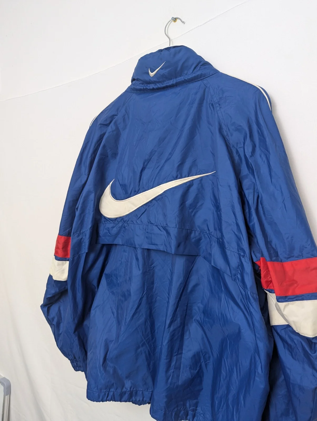 Vintage Nike Premier Windbreaker Jacket - Men’s Large - Blue - Big Swoosh
