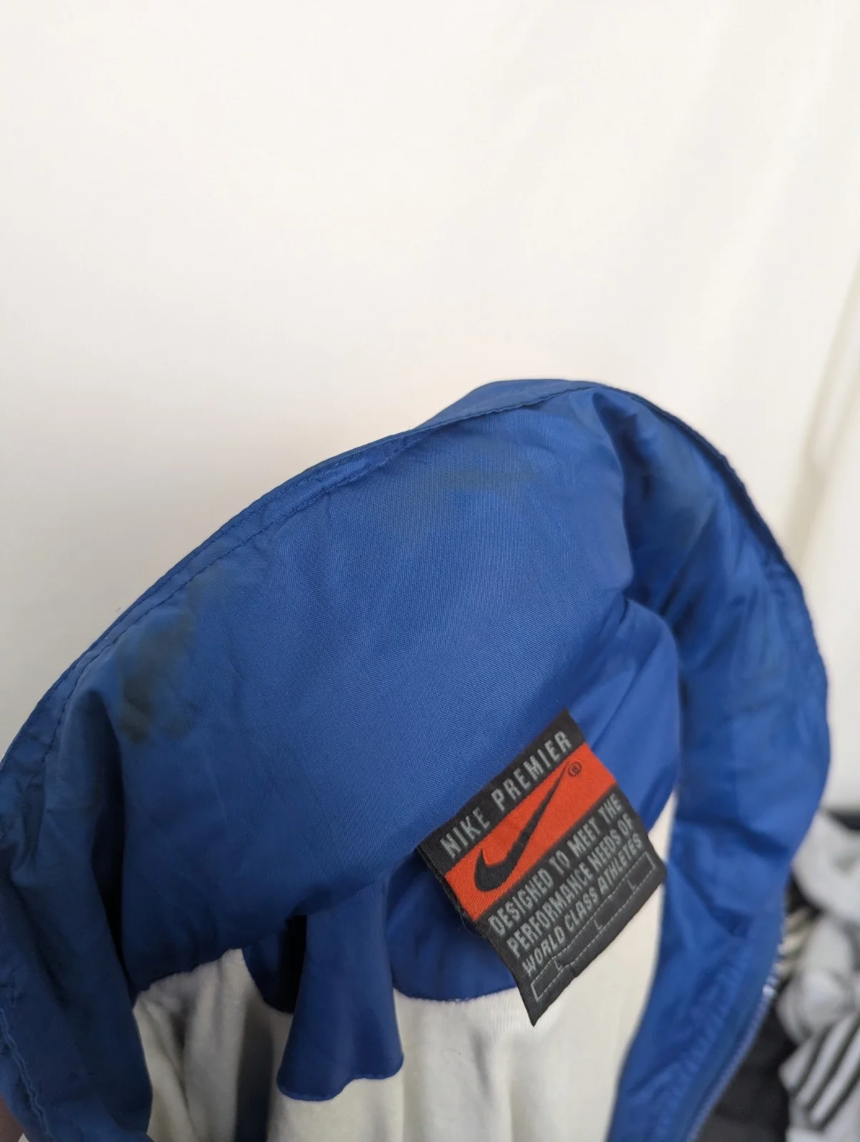 Vintage Nike Premier Windbreaker Jacket - Men’s Large - Blue - Big Swoosh