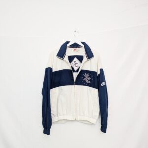 Vintage Nike Supreme Court Jacket – Rare 1990s Two-tone Navy & White