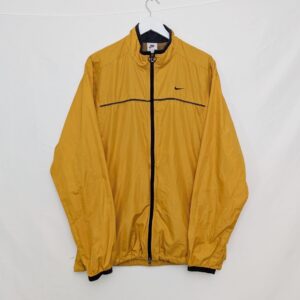 Vintage Nike Windbreaker Jacket – Size Xl (late 90s / Y2k, Mustard Yellow)