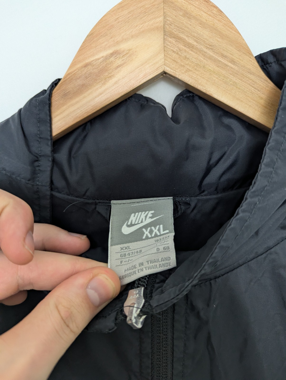 Vintage Nike Windbreaker Jacket - Black - Size Xxl