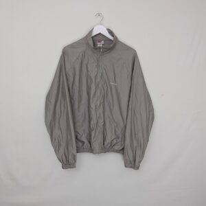 Vintage Reebok Windbreaker Jacket - Grey - Made In Usa - Size Large