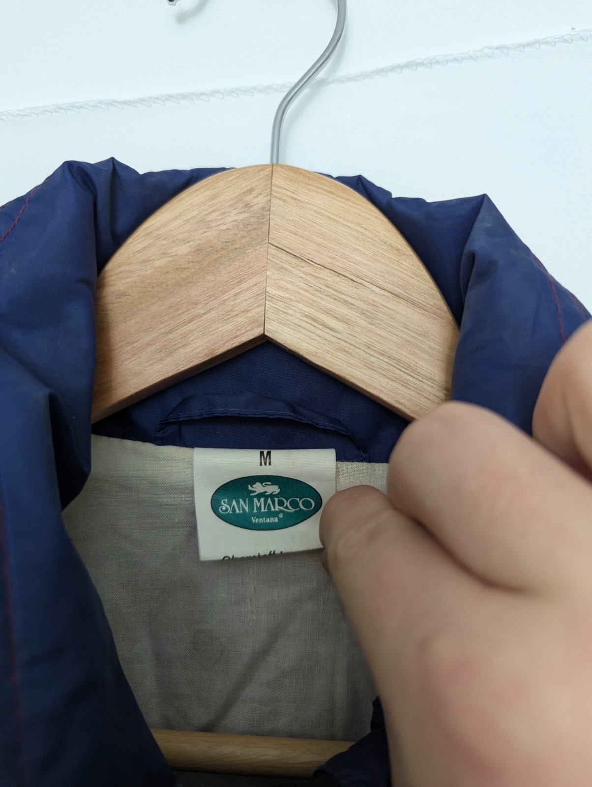 Vintage San Marco Ventana 90s Outdoor Windbreaker Jacket Burgundy Navy M