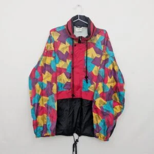 Vintage Shamp 90s Abstract Windbreaker Jacket - Mens Xl