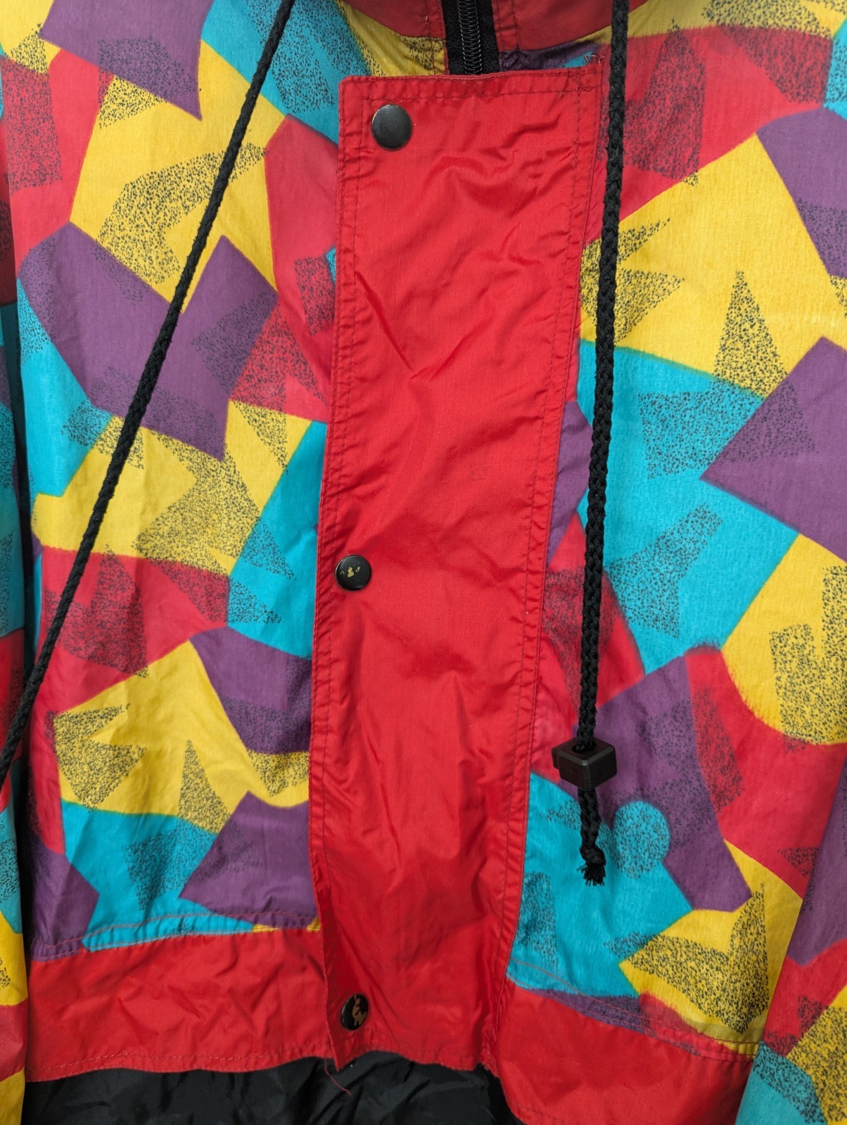 Vintage Shamp 90s Abstract Windbreaker Jacket - Mens Xl