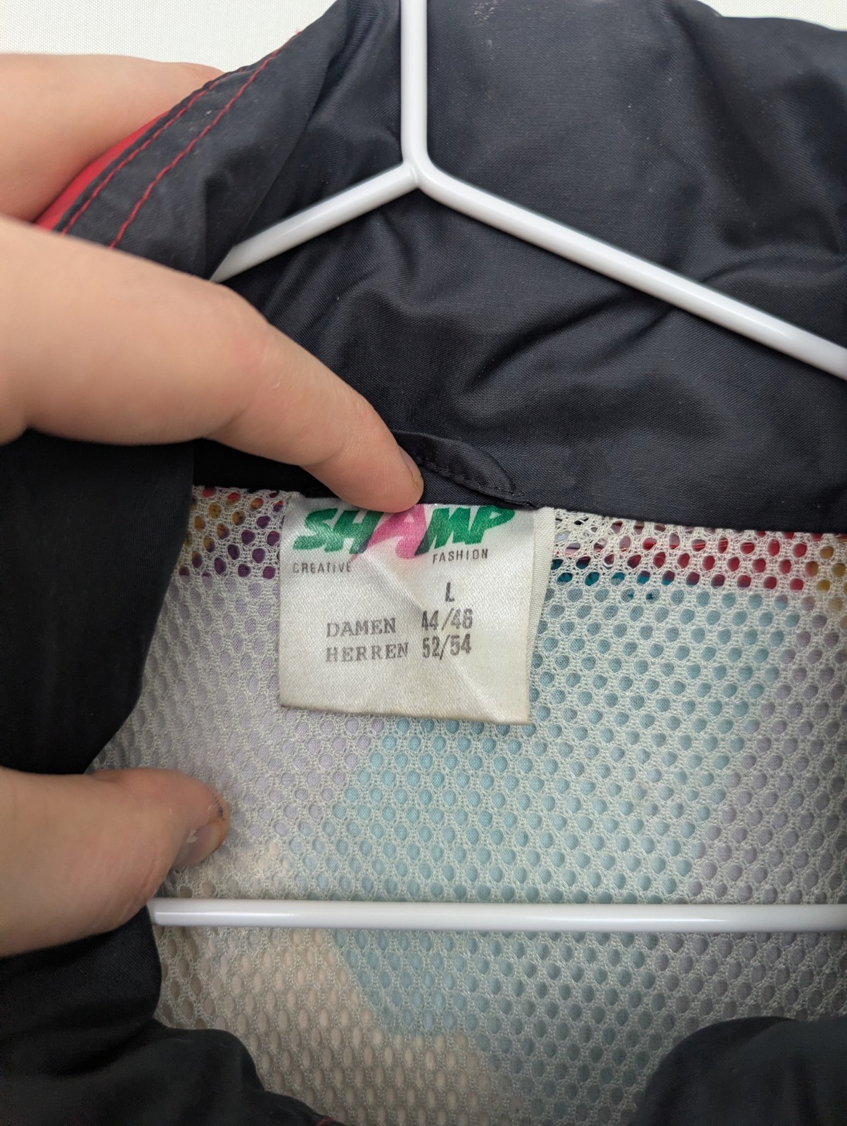 Vintage Shamp 90s Abstract Windbreaker Jacket - Mens Xl