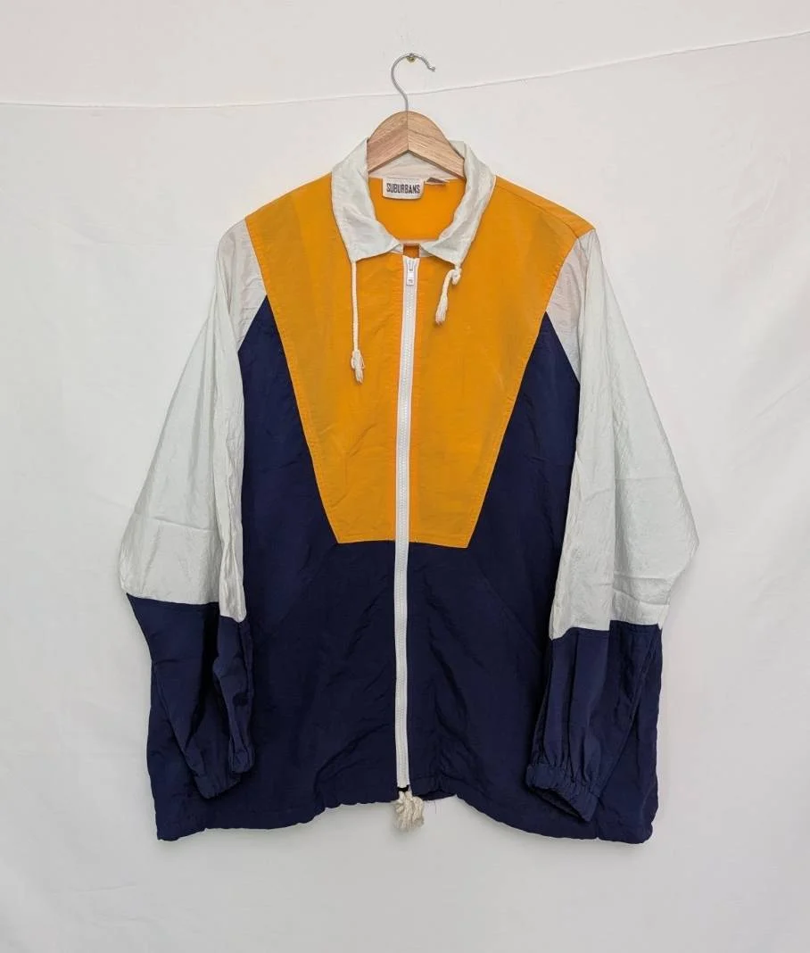 Vintage Suburbans Colourblock Windbreaker Jacket – 1980s – Size XL