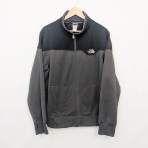 Vintage The North Face Fleece Jacket - Black/charcoal - Full Zip - Men’s Medium