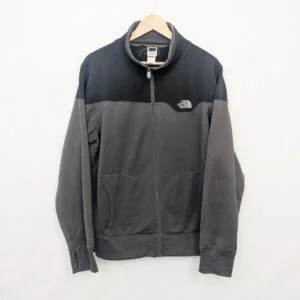 Vintage The North Face Fleece Jacket - Black/charcoal - Full Zip - Men’s Medium