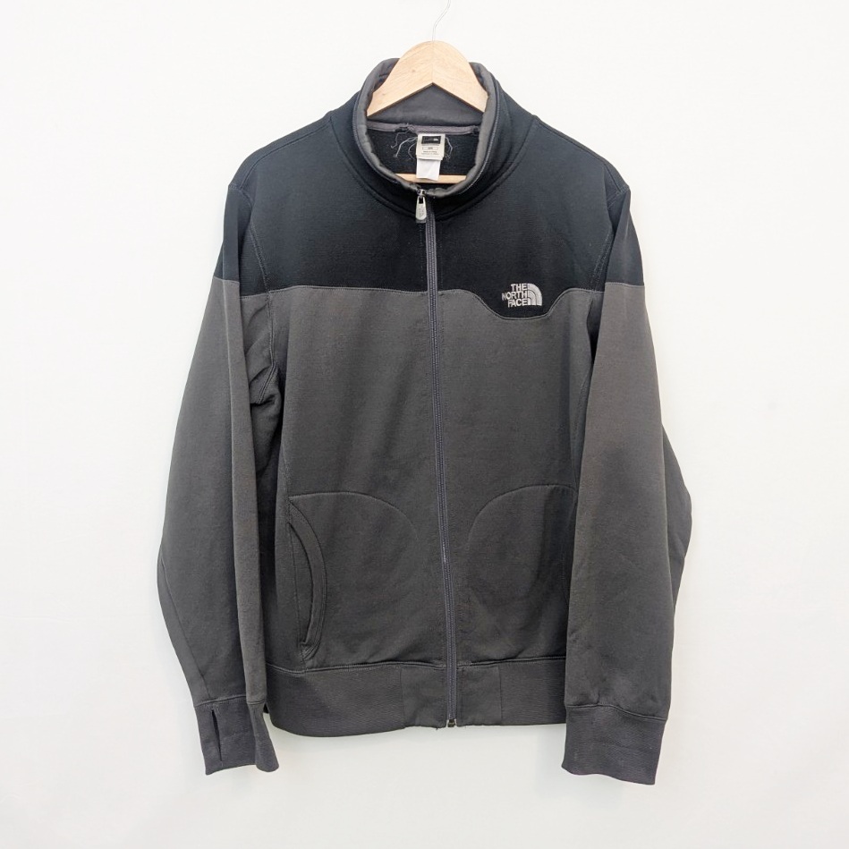 Vintage The North Face Fleece Jacket - Black/charcoal - Full Zip - Men’s Medium