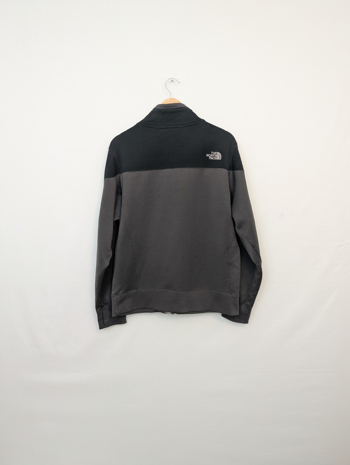 Vintage The North Face Fleece Jacket - Black/charcoal - Full Zip - Men’s Medium